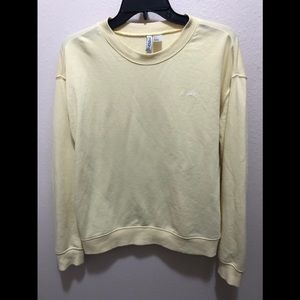H&M pale yellow crewneck